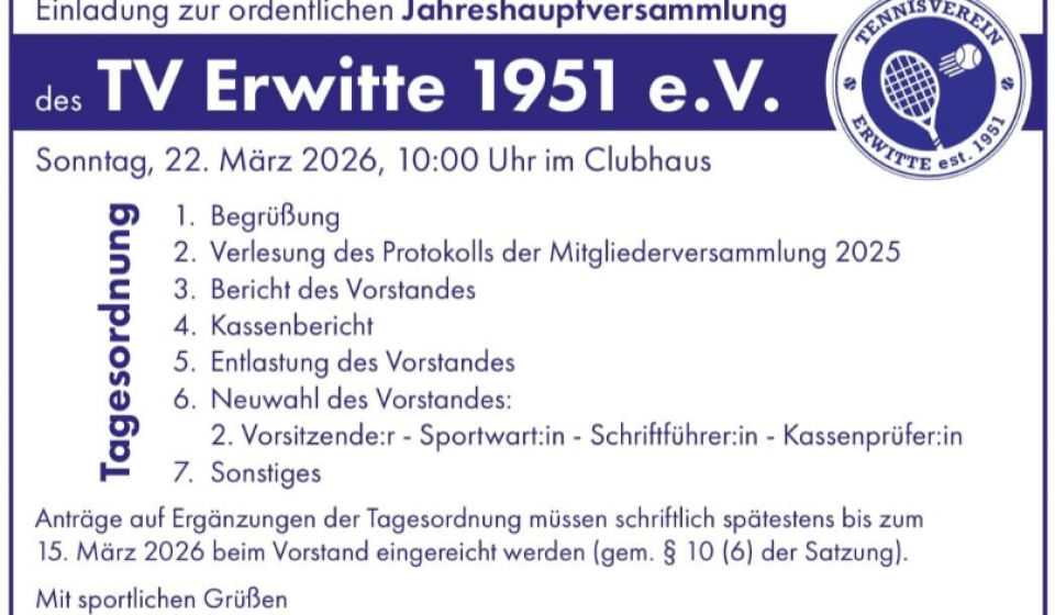 Mitgliederversammlung 2026