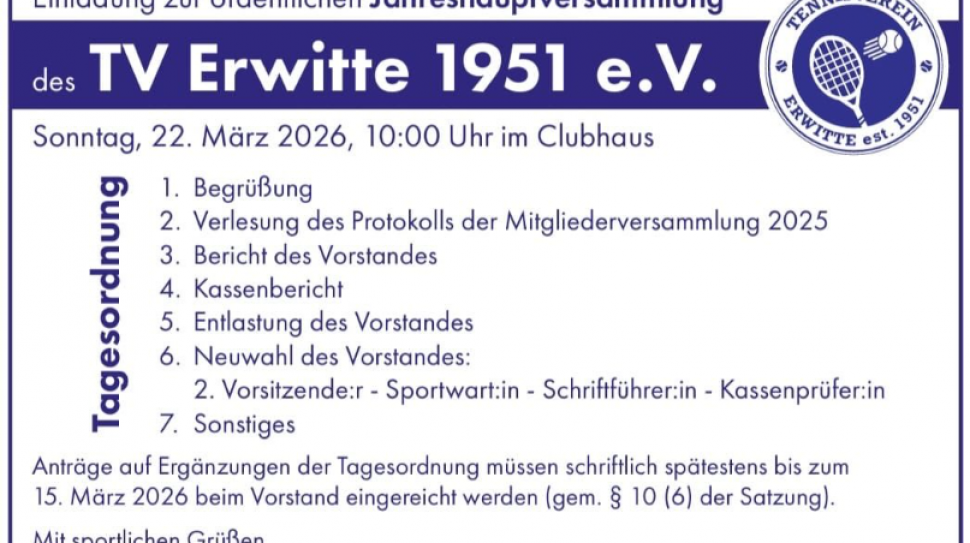 Mitgliederversammlung 2026